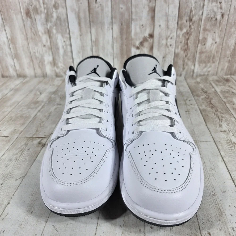 Nike Air Jordan 1 Low Panda White Black‎ Mens 12.5 Sneakers 553558-132